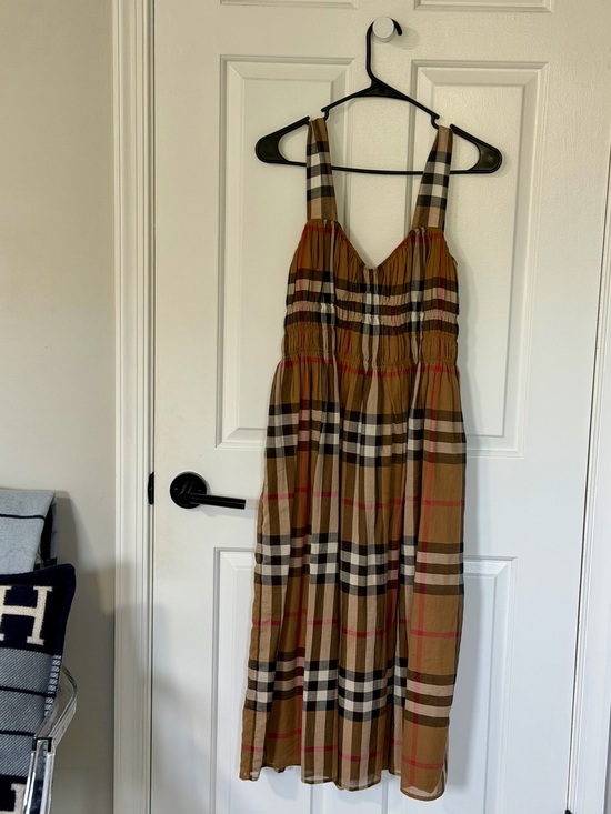 Burberry Dresses & Skirts - Burberry Midi Checked Sundress - Size 6